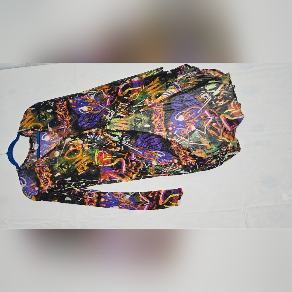 Colorful Abstract Print Scarf